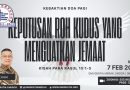Keputusan orang kudus yang menguatkan jemaat Keputusan orang kudus yang menguatkan jemaat