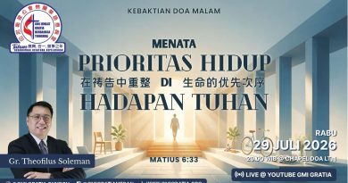 在上帝面前重整生命的優先次序 Menata prioritas hidup dihadapan Tuhan 在上帝面前重整生命的優先次序 Menata prioritas hidup dihadapan Tuhan