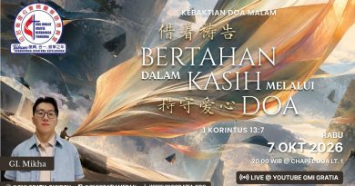 Kebaktian Doa Malam – 借着祷告持守爱心 Bertahan Dalam Kasih Melalui Doa