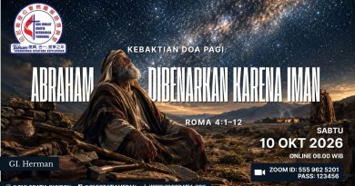 Kebaktian Doa Pagi – Abraham Dibenarkan Karena Iman